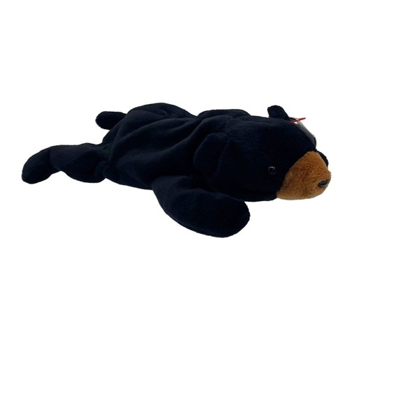 Ty Beanie Baby Babies BLACKIE The Black Bear Original Vintage Plush Stuffed Toy - Picture 3 of 11